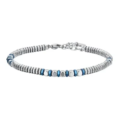Luca Barra - Bracciale ematite silver e blu