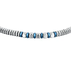 Luca Barra - Bracciale ematite silver e blu