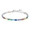 Luca Barra - Bracciale tennis zirconi baguette multicolor