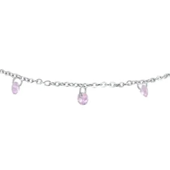 Luca Barra - Cavigliera zirconi rosa