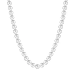 Luca Barra - Collana perle bianche