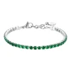 Luca Barra -BRACCIALE TENNIS DONNA CRISTALLI VERDI