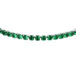 Luca Barra -BRACCIALE TENNIS DONNA CRISTALLI VERDI