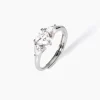 Mabina - Anello in argento con zirconi cuore Lovely