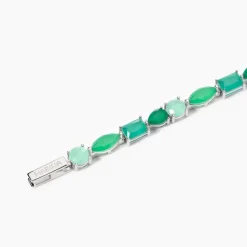 Mabina - Bracciale con fusion stone glass verde SANTORINI