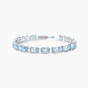 Mabina - Bracciale in argento con acquemarine sintetiche BATTITO