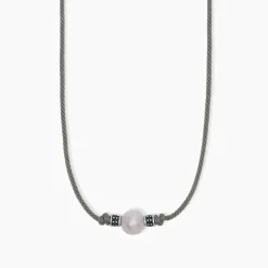 MABINA - Collana in argento con cristalli verdi TROPICAL