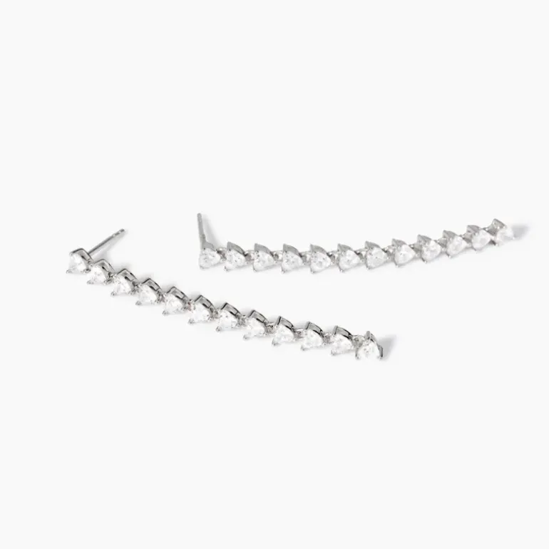 Mabina - Orecchini con zirconi taglio cuore Non Sarà Un'avventura