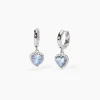 Mabina - Orecchini in argento con acquamarina sintetica LOVE AFFAIR