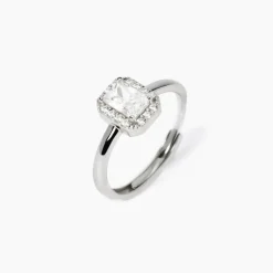 Mabina - Anello con zircone taglio ottagonale COOL OR RÉTRO?