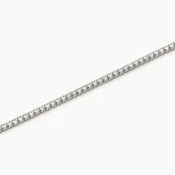 MABINA - Cavigliera in argento con zirconi bianchi MINI TENNIS