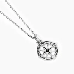 Mabina - Collana uomo con rosa dei venti Journey