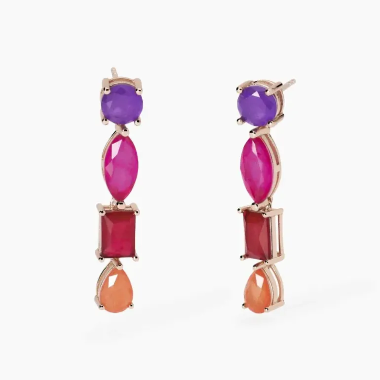 MABINA - Orecchini pendenti con fusion stone SANTORINI