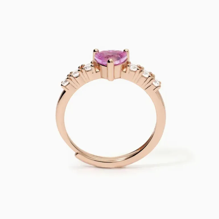 Mabina - Anello donna con tormalina sintetica e zirconi