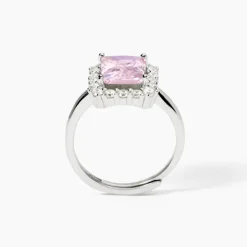 Mabina - Anello in argento con zircone rosa