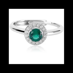 MABINA - ANELLO SMERALDO SINTETICO