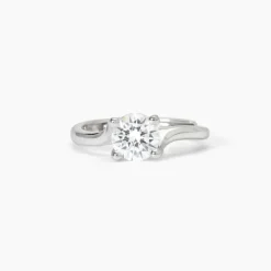 Mabina - Anello solitario in argento abbraccio con zircone SOLITAIRE