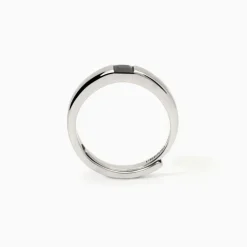 Mabina - Anello uomo in argento con zircone nero