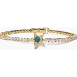 Mabina - Bracciale tennis dorato Starlet