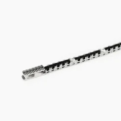 Mabina Bracciale tennis bianco e nero TENNIS CLUB