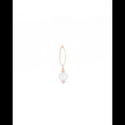 MAMAN ET SOPHIE - MONO ORECCHINO PICCOLO PERLA GRIGIA