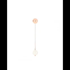 MAMAN ET SOPHIE - MONO ORECCHINO LUNGO PERLA BIANCA