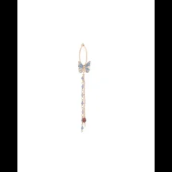 MAMAN ET SOPHIE - ORECCHINO A CERCHIO CON FARFALLA AZZURRA