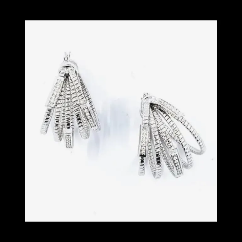 Marcello Pane - Orecchini Multifilo con Zirconi