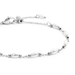 Marlù Bracciale catena con perle irregolari