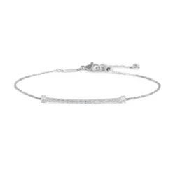 Marlù Bracciale catena cutting cross zirconi centrali