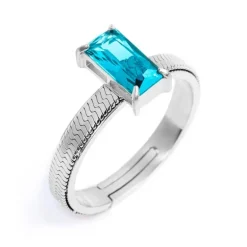 Marlù Anello con zircone baguette