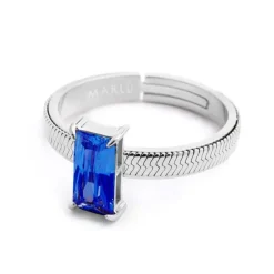 Marlù Anello con zircone baguette