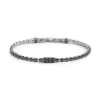Marlù Bracciale catena tennis con zirconi neri 4mm
