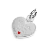 Marlù Charm cuore amica con zircone