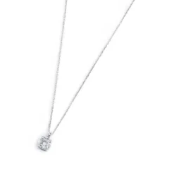 Marlù Collana catena cutting cross zircone centrale 7mm