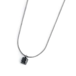 Marlù Collana con zircone nero quadrato