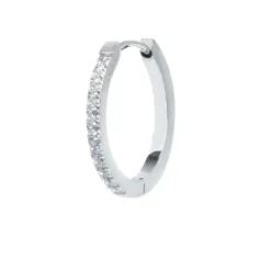 Marlù Orecchino a cerchio 2cm con zirconi