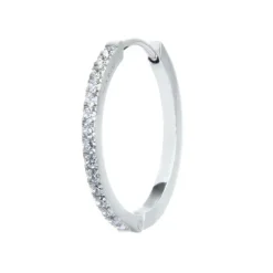 Marlù Orecchino a cerchio 2,4cm con zirconi