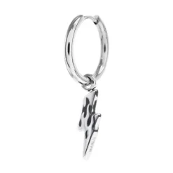 Marlù Orecchino a cerchio con fulmine pendente