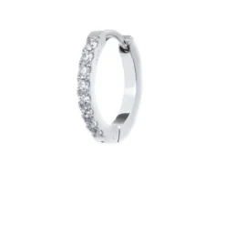 Marlù Orecchino a cerchio 1,6cm con zirconi