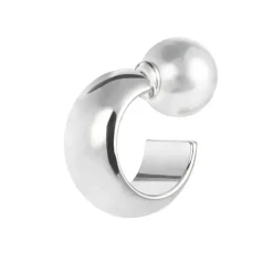 Marlù Orecchino a lobo a cerchietto 1,8cm con chiusura perla