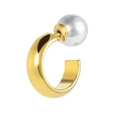 Marlù Orecchino a lobo a cerchietto 1,5cm con chiusura perla