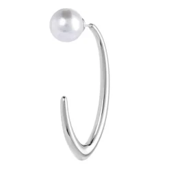 Marlù Orecchino a lobo ovale con chiusura perla