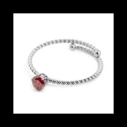 Marlù - Anello con cristallo rosso