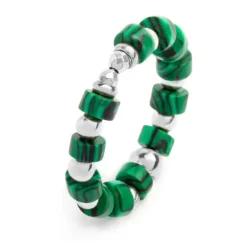 Marlù Anello con pietre a rondelle elastico