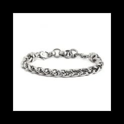 MARLù - BRACCIALE ACCIAIO CATENA SONAGLIO SPESSORE 7.80 MM