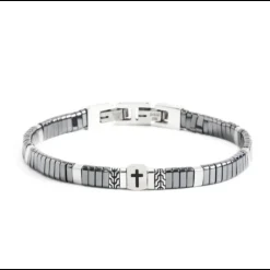 Marlù - BRACCIALE EMATITE CON CROCE