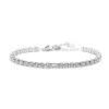 Marlù - Bracciale tennis 4mm con zircone centrale