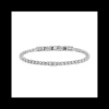 Marlù - BRACCIALE TENNIS ZIRCONI BIANCHI 3MM ACCIAIO