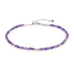 Marlù - Cavigliera con agata colorata ed ematite